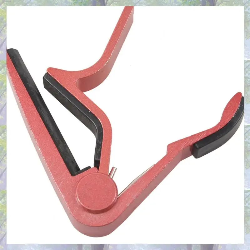 3 قطع من ملحقات الجيتار: قطعة واحدة من كابو تشغيل المفتاح باللون الوردي و2 قطعة من أشرطة الجيتار ذيل الأظافر الذهبية