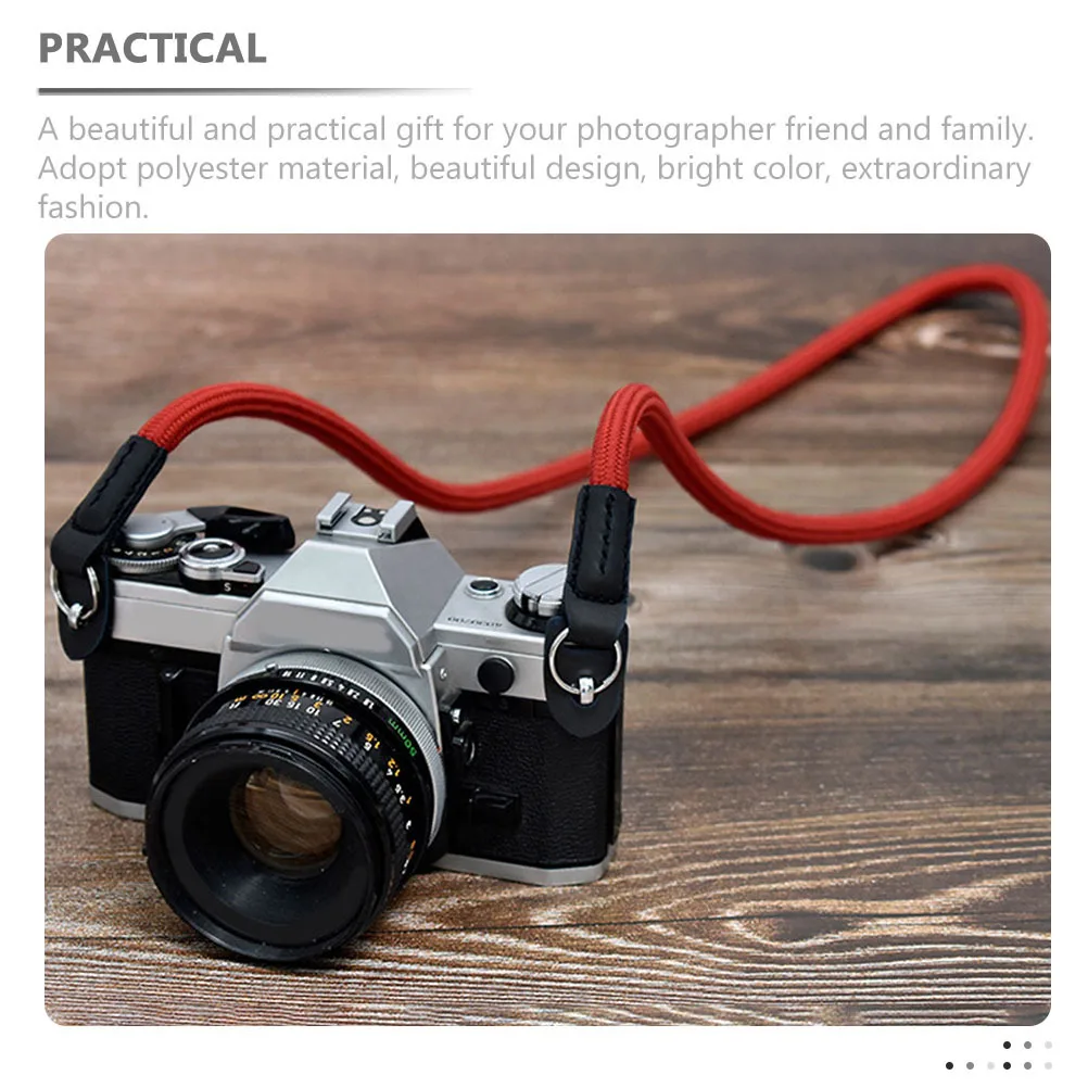 

1pc Camera Neck Strap For Mirrorless Cameras, Polyester Shoulder Lanyard With Steel Ring Pad, Scratch Resistant