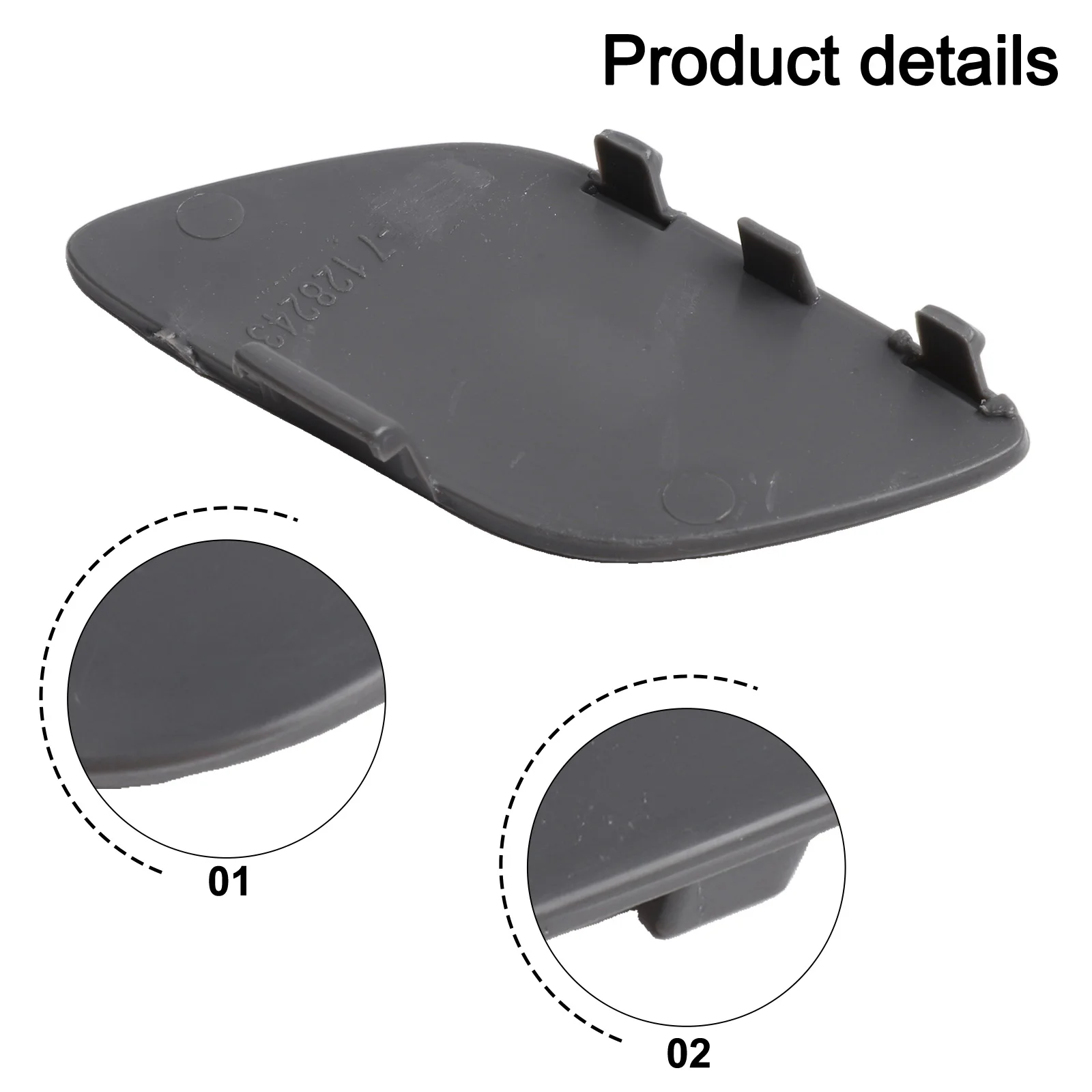 Front Tow Hook Cover for BMW 3 Series E92 E93 328I 335I 2006 2009 OEM 51117187956 Direct Replacement for Multiple Model Variants