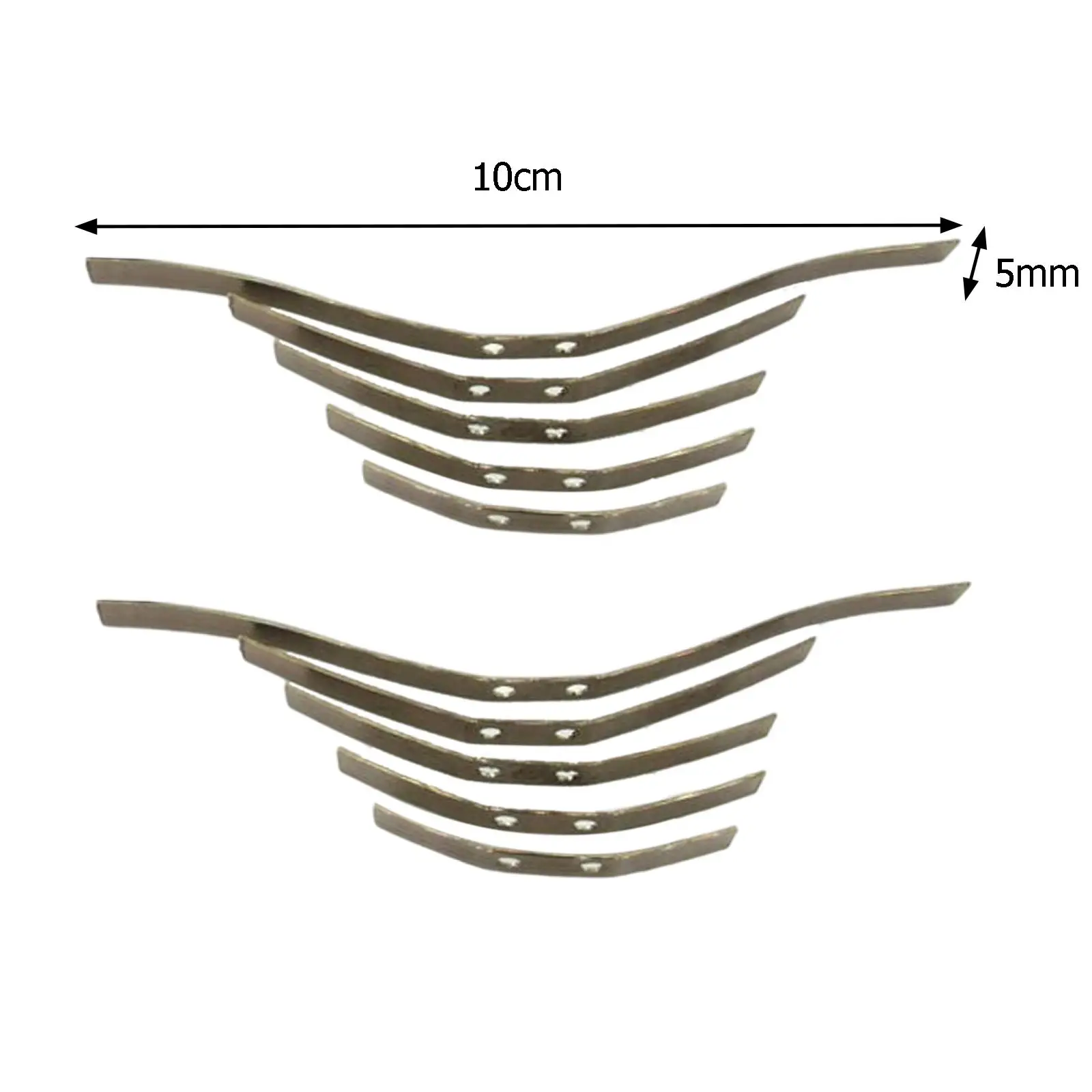 10 Pieces Modified Spring Sheet 1:16 1/16 Stainless Steel Six-Wheel Drive Remote Control Upgrade Axle Leaf for WPL Accessories