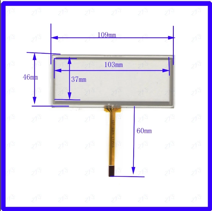 

109*46mm compatible touchglass 4lines resistance screen this is compatible Touchsensor 109*46