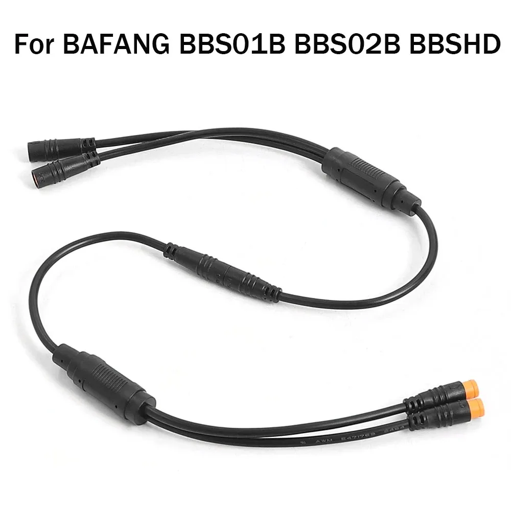 E-bike 3 Pin Connector Cables for BAFANG BBS01B BBS02B BBSHD Parts Y-Splitter Gear Signal Sensor Cable For Electric Scooter Cord