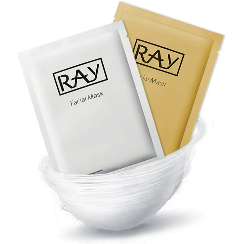 

Тайская маска RAY Silk Gold Silver, 10 штук, увлажняющая, сужающая поры, балансирующая водный и жировой баланс, осветляющая кожу