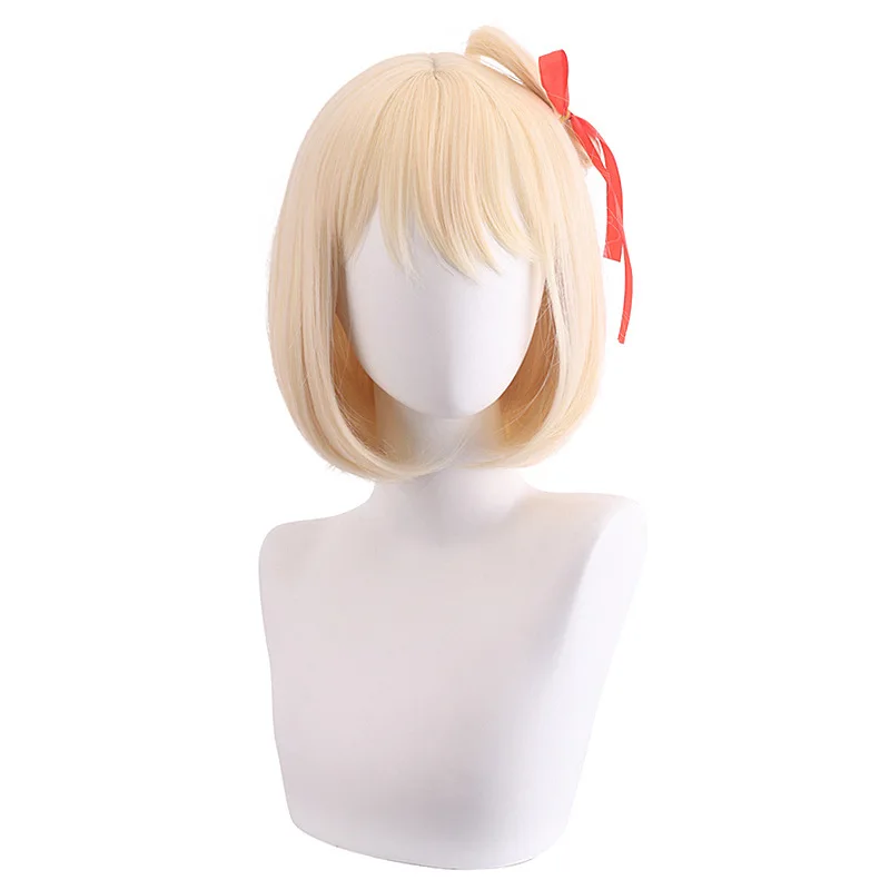 Short Bob Synthetic Wig Red Cosplay Hair Wig for Women Heat Resistant Fiber Daily Party Anime Costume