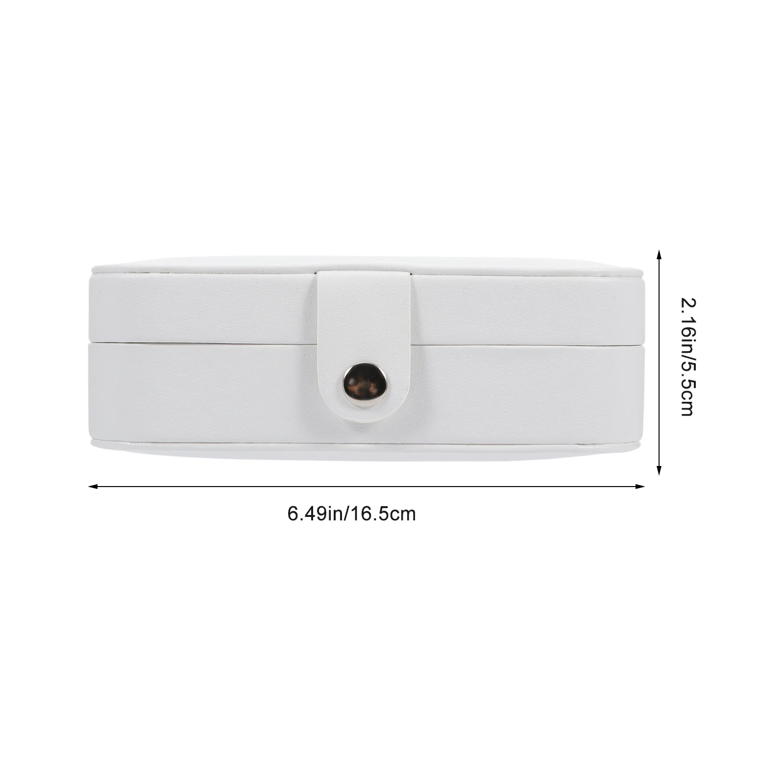 1Pcs PU Jewelry Box Ring Necklace Organizer Travel Storage Portable Container Soft Lint Interior Scratch Resistant Durable