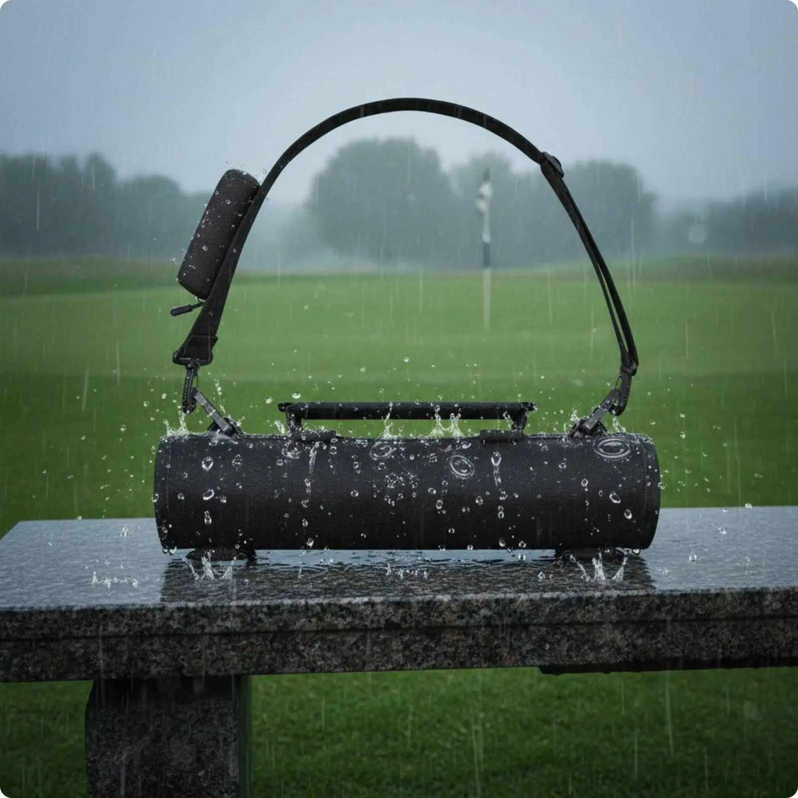 Water Resistant Golf Equipment Case Athletic Nylon Tube Bag Golf Accessories for Practice and Quick Game