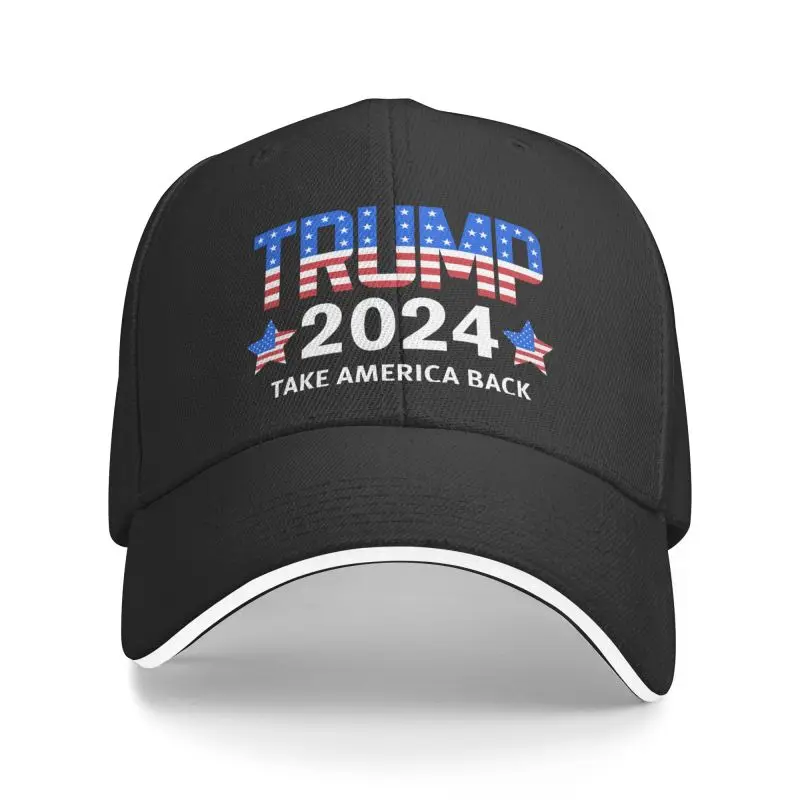 Custom Punk Trump 2024 Baseball Cap Men Women Breathable US America Back Dad Hat Performance