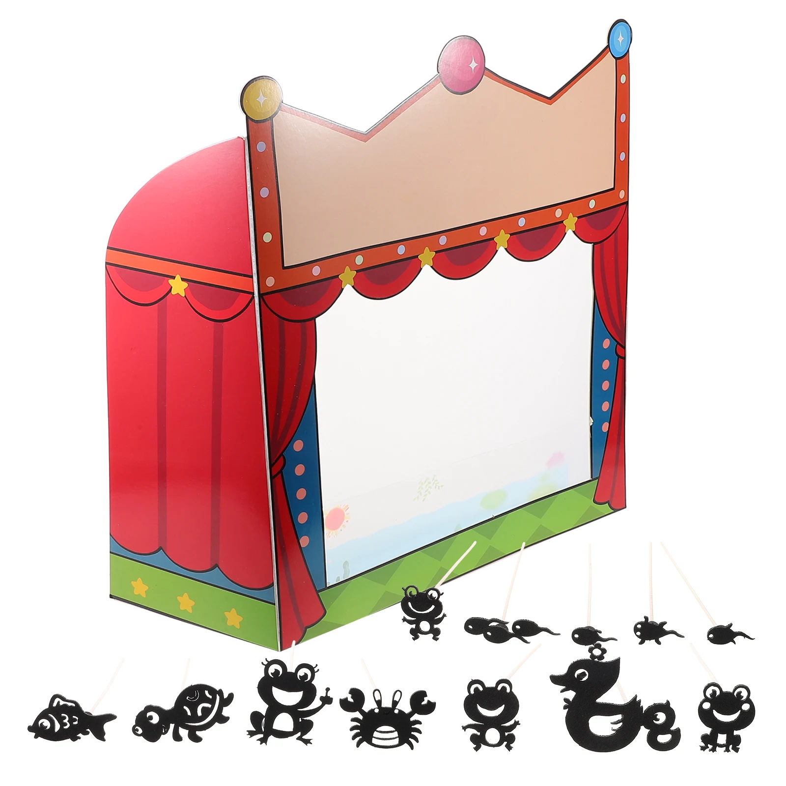 

1Set Shadow Puppet Kit DIY Shadow Theater Stage Educational Classroom Puppet Show Kindergarten Activity Educational Toy