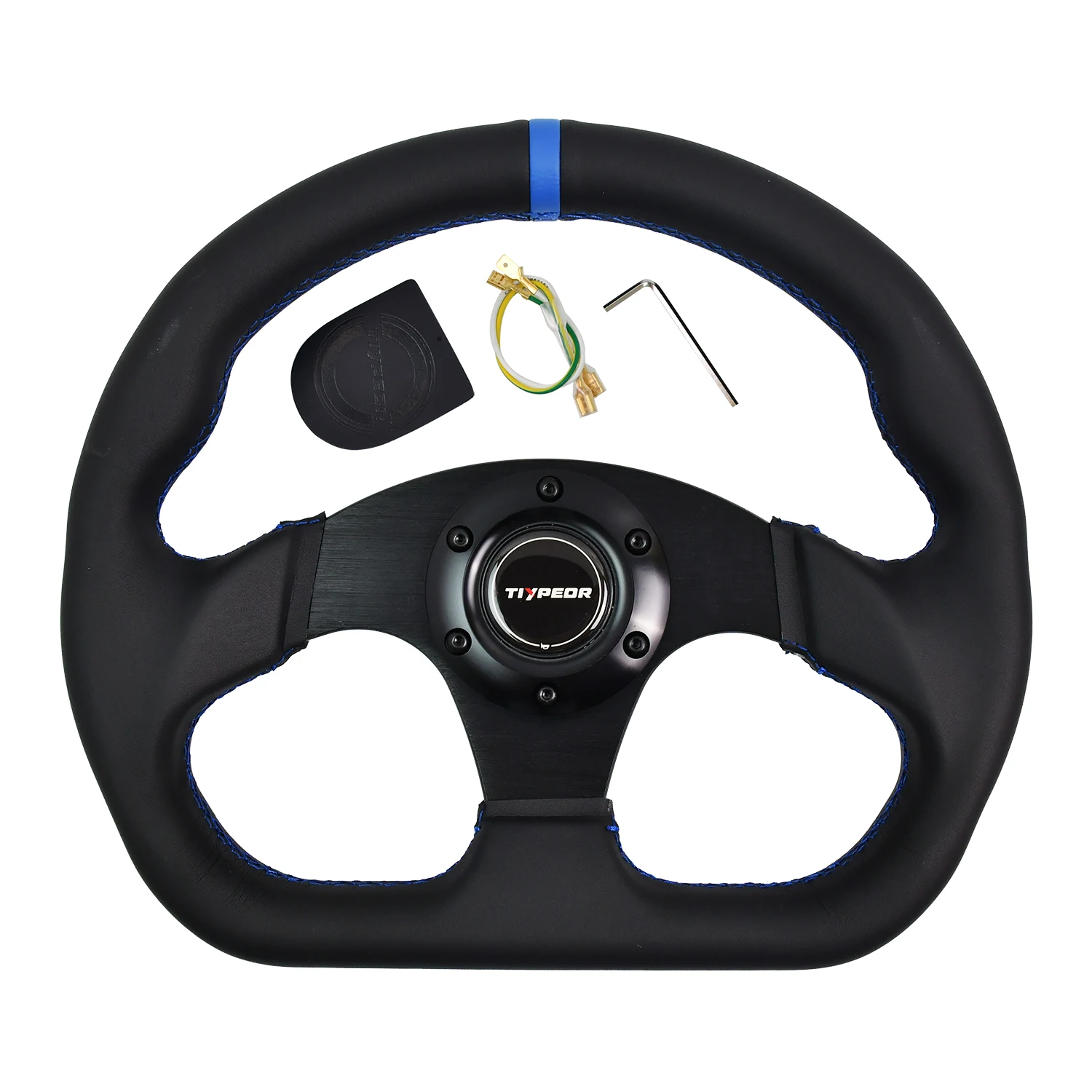 

Universal 13 Inch Drift Steering Wheel 320mm Microfiber Leather D-Type Modified Car Accessory