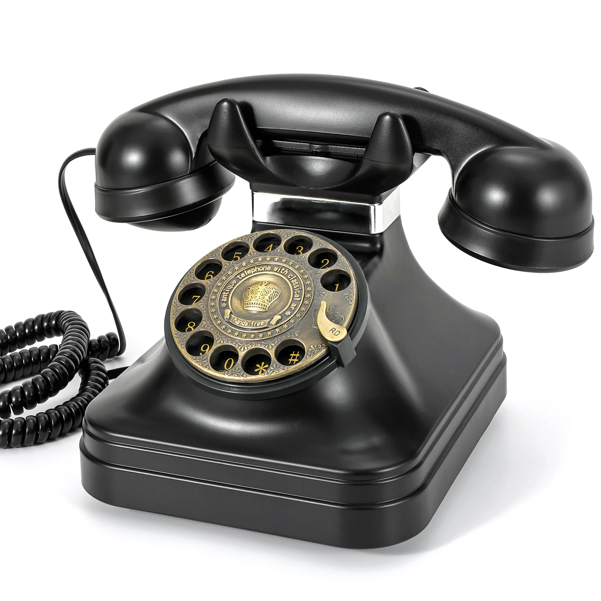 Retro Audio Message Telephone with 32GB Memory Guest Banquet Greeting Voice Message Book Ideal for Wedding and Birthday Gifts