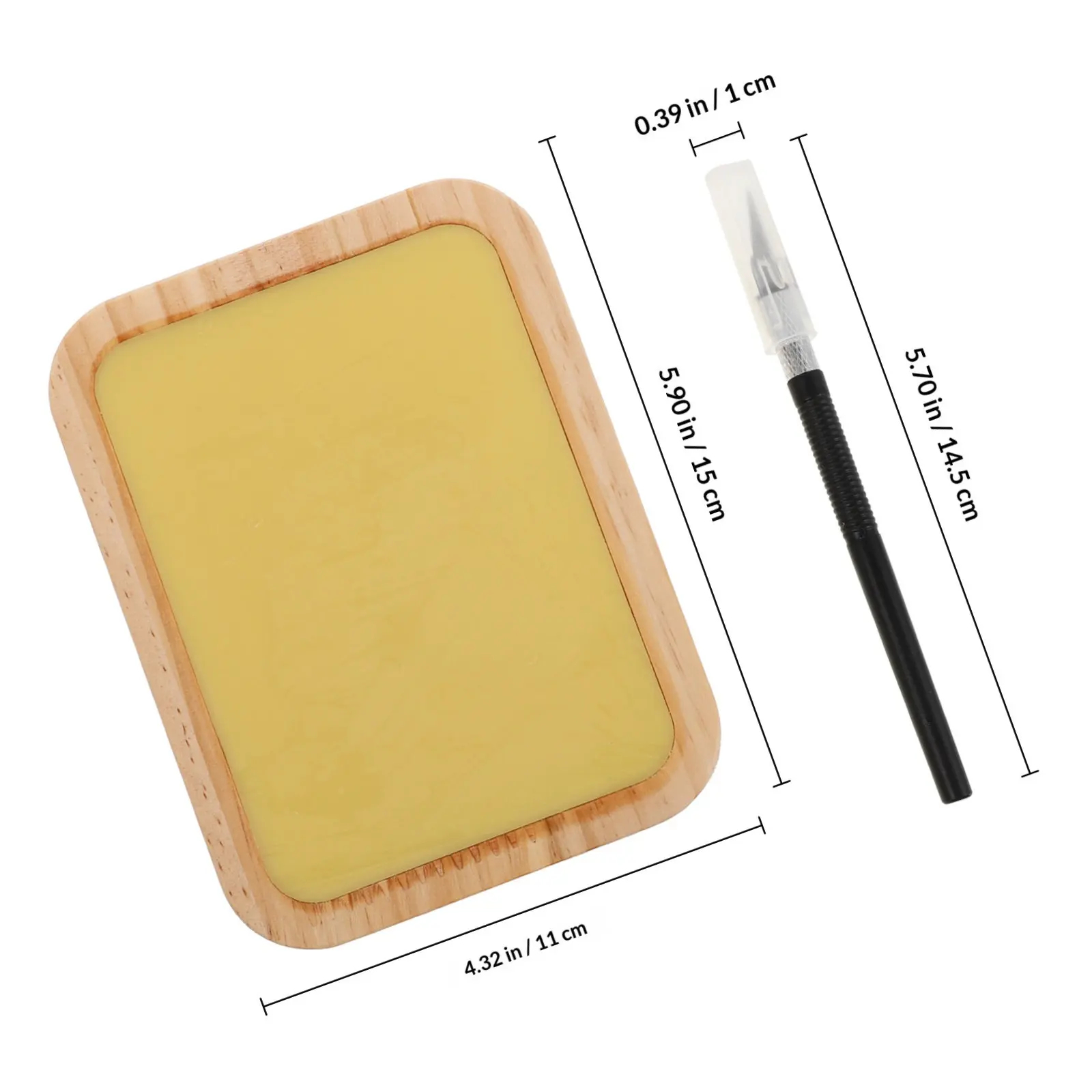 1Set Hand Engraving Tool Set DIY Paper Cutting Nonsticky Wax Plate Carving Board Precise Knife for Craft Cutting Papercraft view 6