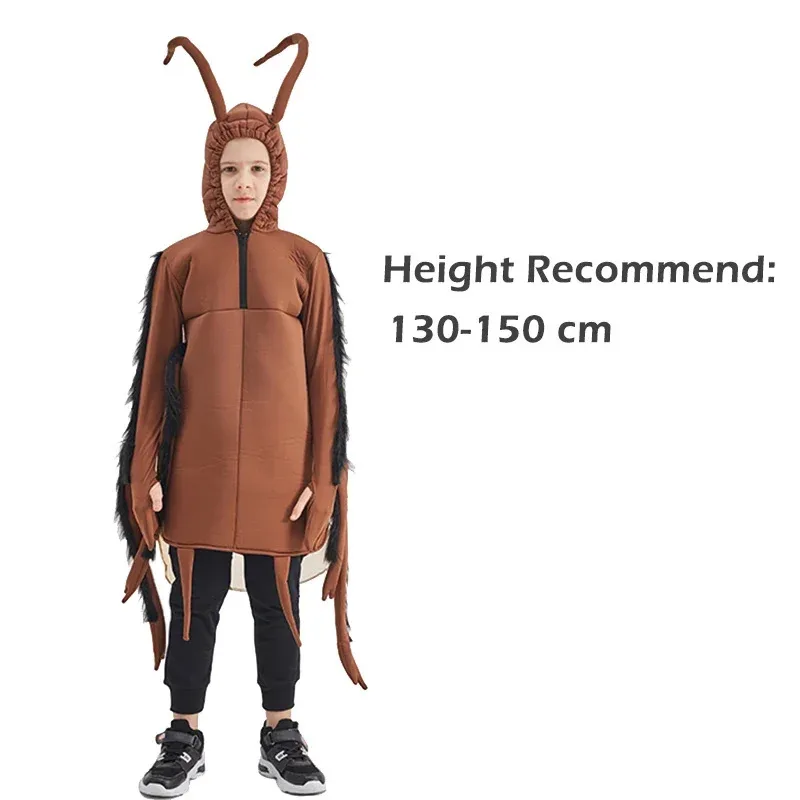 Divertido grupo familiar Cosplay carnaval disfraz de cucaracha adultos Unisex mono Animal disfraz de Halloween para niños AE0173
