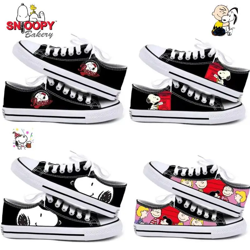 

Snoopy Around Low Top Canvas Shoes Korean Version Trend All Match Casual Shoe Male Female Fashion Student Couple Sports Sneakers