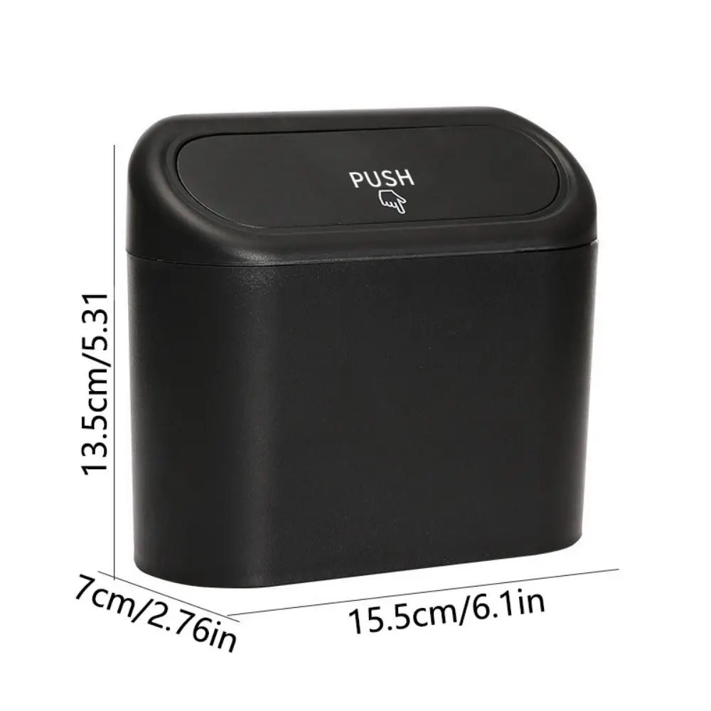 

Простая в установке подвесная автомобильная мусорная корзина, водонепроницаемая крышка, автоматический мусорный бак, герметичная прочная автомобильная мусорная корзина для офиса