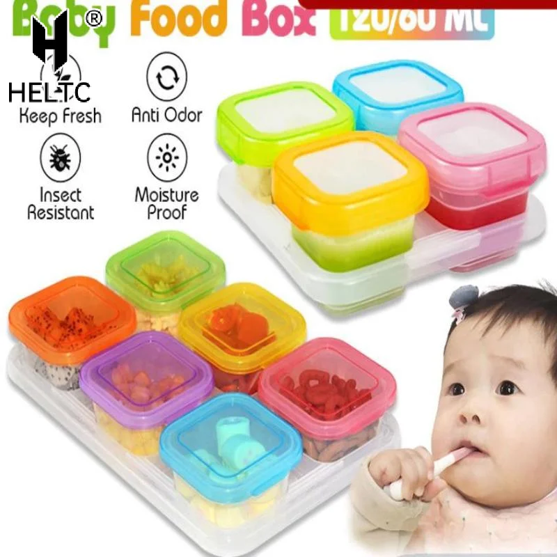 Baby Food Freezer Tray - 4/6 шт. контейнеров для хранения детского