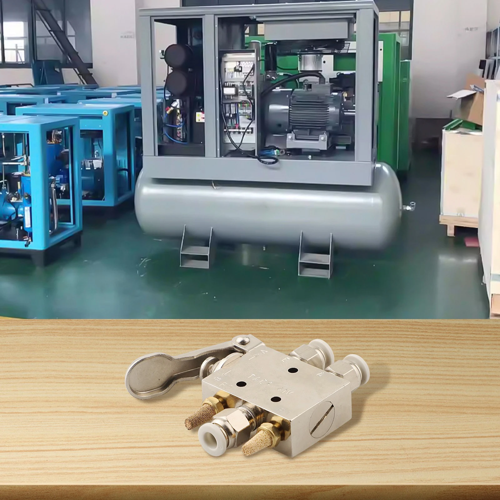 Mechanical Pneumatic Valve TAC241P+34T 2 Position 5 Way Valve with 6mm Connector for Air Flow Applications Mechanical