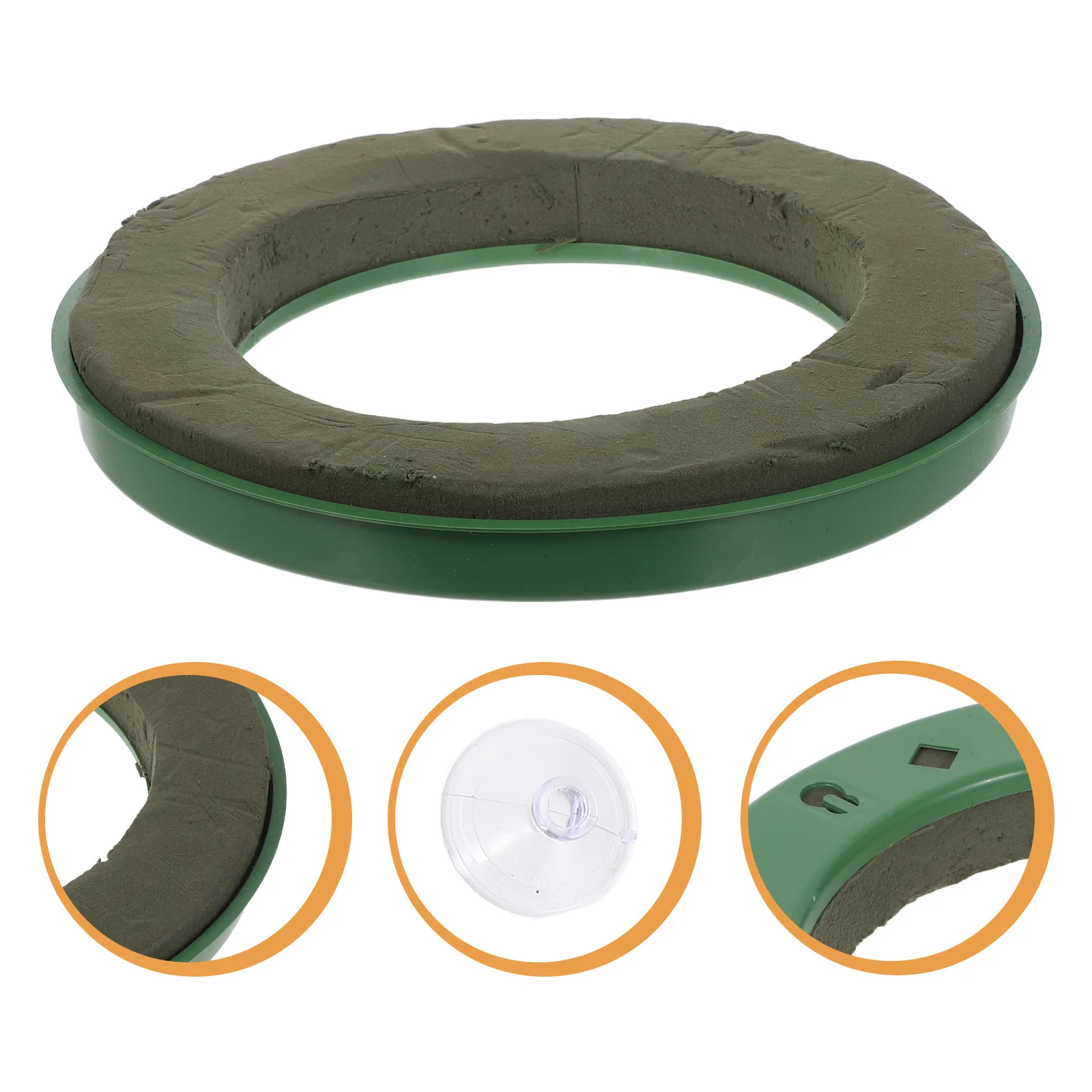 

Wreath Ring With Suction Cup For Car Decoration Wedding Party Garland Holder Wreath Base Tool