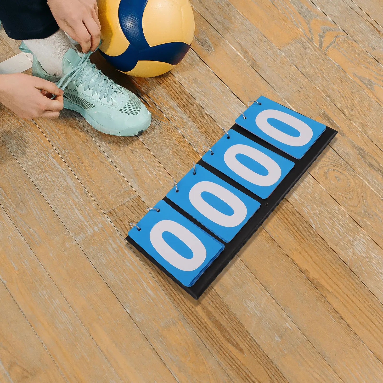 Four Scoreboards Basketball Scoreboard Portable Lightweight Multi Sports Score Keeper for Volleyball Football Basketball