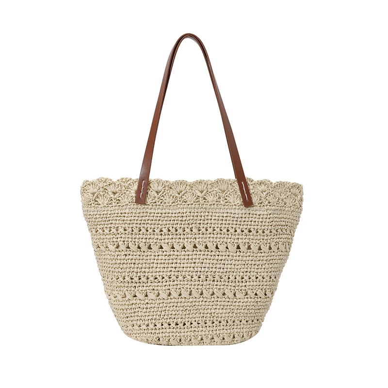 

Women handbags.Large-capacity hand-woven straw bag women's summer 2025 new one-shoulder tote bag seaside holiday wind beach bag