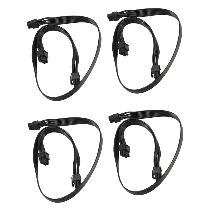 4X PCI-E 6 Pin To 2 Ports 6+2 Pin Power Supply Cable 6Pin To 8Pin For Cooler Master V Series V850 V700 V1000 Modular PSU