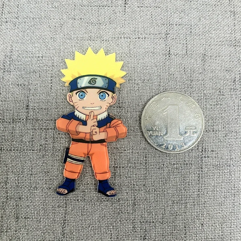 4-6cm Naruto Creative Refrigerator Magnetic Stickers Memo Magnet Cartoon Anime Acrylic Home Appliances Decoration Toys for Kids