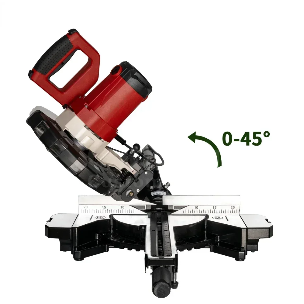 Carpentry Tools 10 Inch Electric Compound Power Saw Wood Cutter Machine for Woodworking 2000W