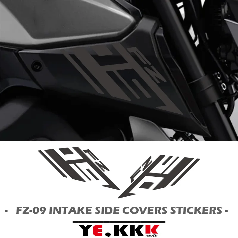 Air Intake Side Cover Sticker Set Fairing Decals Hollow Out Custom 2014-2019 For YAMAHA FZ09 FZ-09 FZ09SP