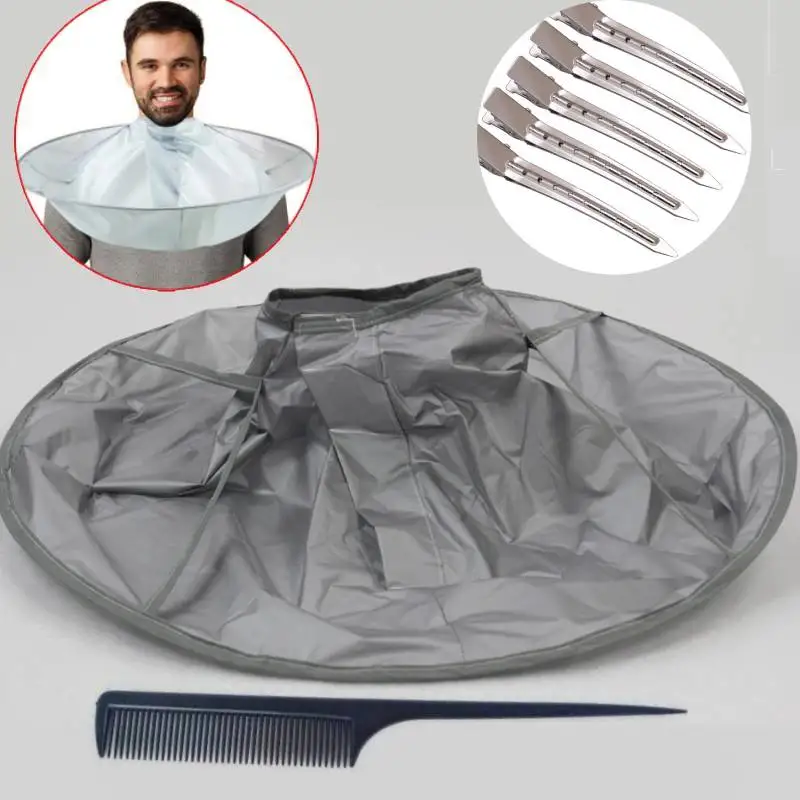 

Waterproof Hair Cutting Capes Umbrella for Adults Barber Cape Cloak Cape for Home and Salon Use Keep Hair Off Clothes and Floor