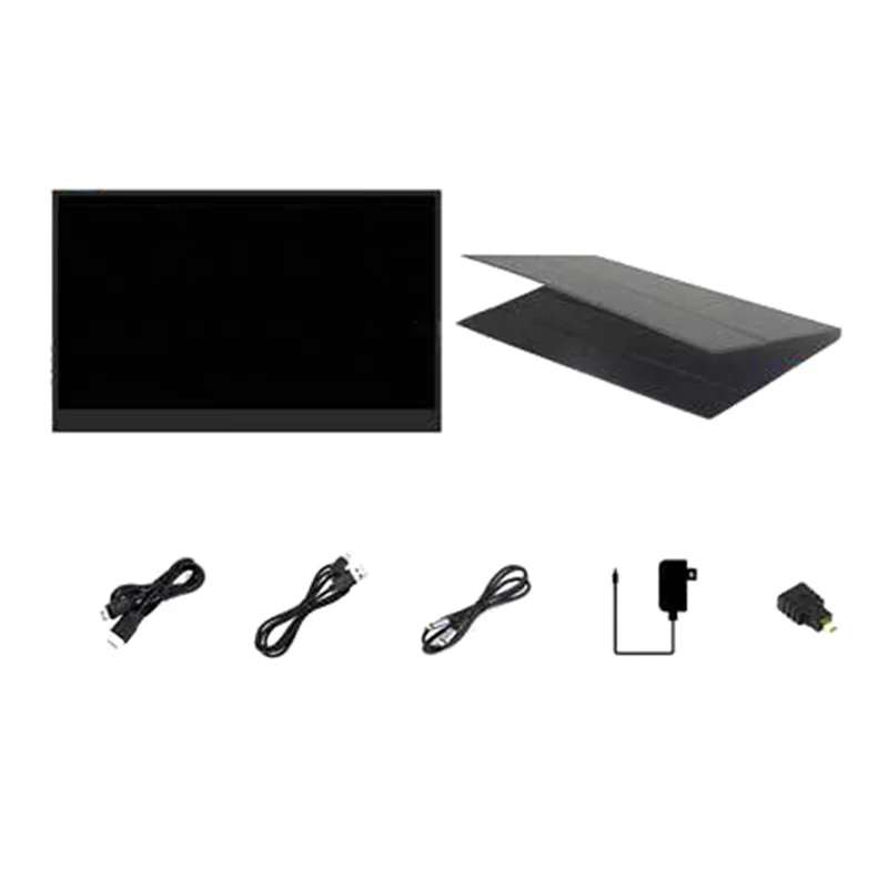 BNVN-For Waveshare شاشة LCD تعمل باللمس مقاس 15.6 بوصة (C)، 1920 × 1080 Full HD، شاشة IPS لوحة زجاجية مقسى بمقبس الاتحاد الأوروبي