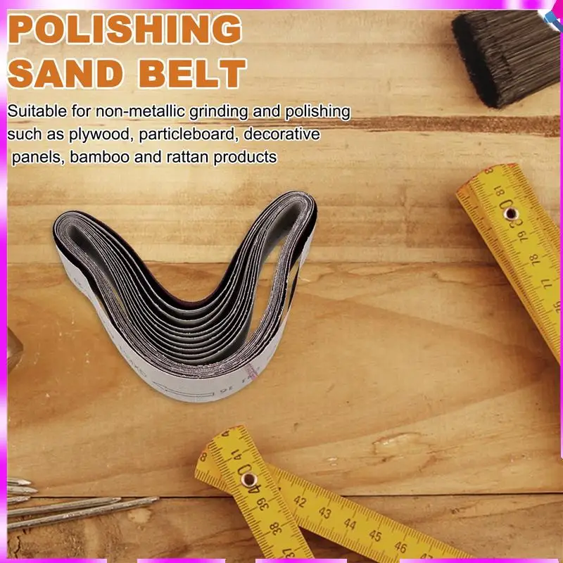 

N96R 10 шт. шлифовальные ленты для шлифовки и полировки, смешанные зернистость 60/120/150/240, 50 х 686 мм