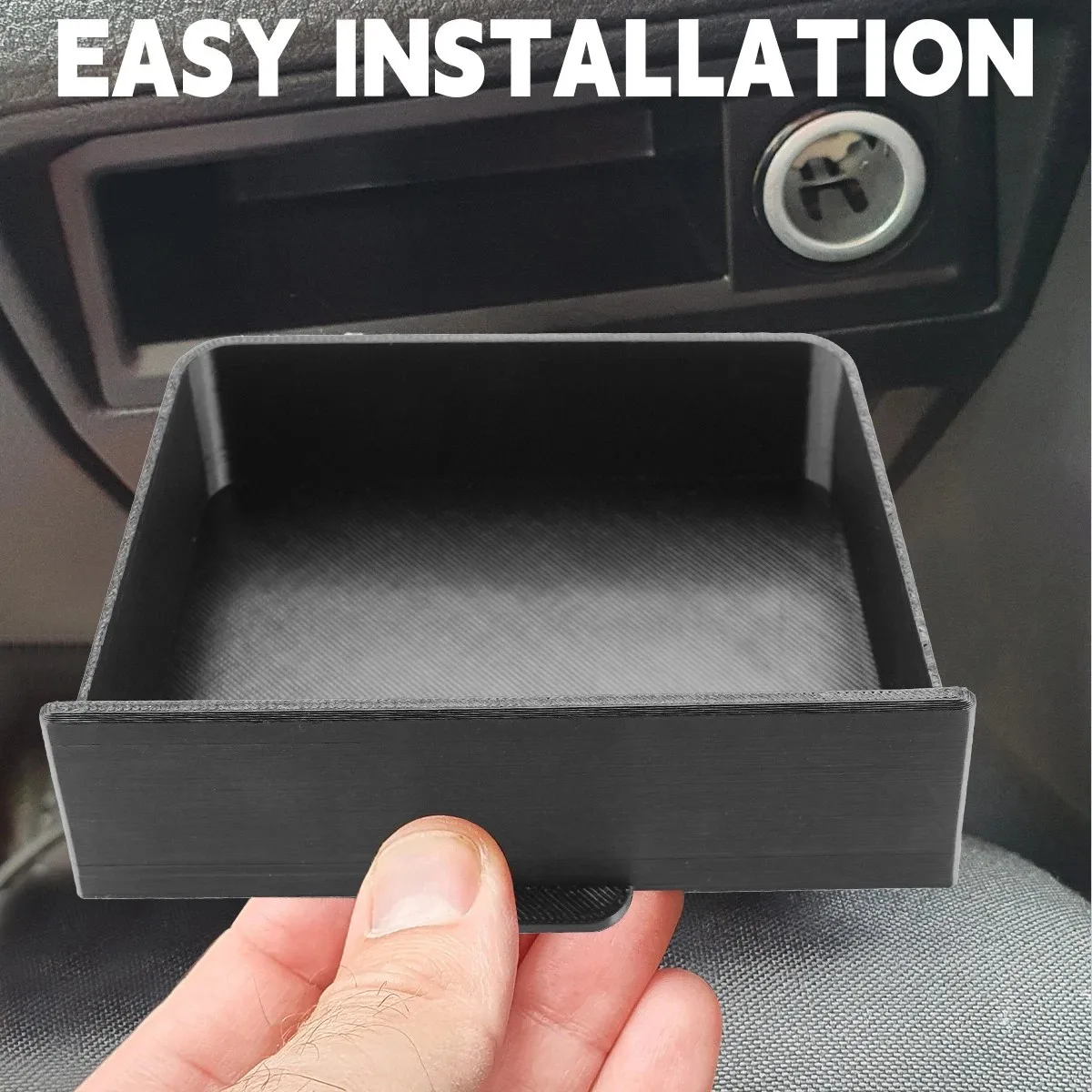 

1pc Car Dash Centre Drawer Cubby Drawer Durable Dashboard Storage Box Black Plastic For VW Transporter T6 Car Accessories