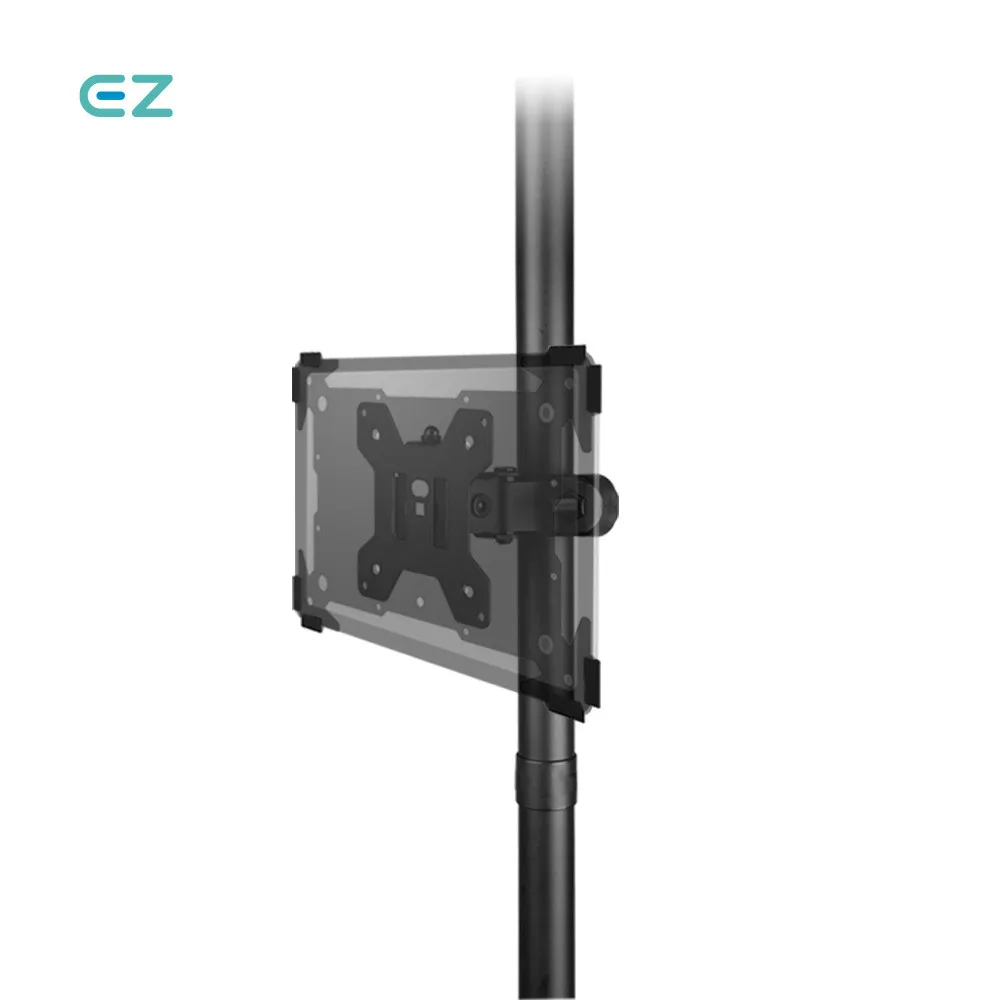 Easy-Mount Tablet Pole Pillar Bracket Tall EZ PB1-TABLET