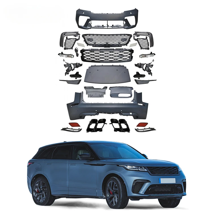 High Quality Body Kit For Land Rover Velar SVA 2017-2024 With Front Rear Bumper Grill