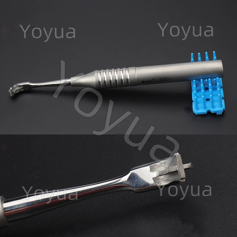 1 PC Dental Crown Remover ทันตกรรมรากลิฟท์ CROSS หักตรงโค้งฟัน Crown Spreader เจาะเครื่องมือผ่าตัด