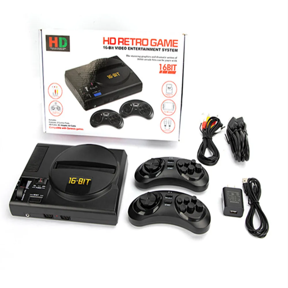 

C-61 Wireless HD Retro TV Video Game Console For Genesis For MegaDrive 16 Bit Games Support TF Card&Cartridge