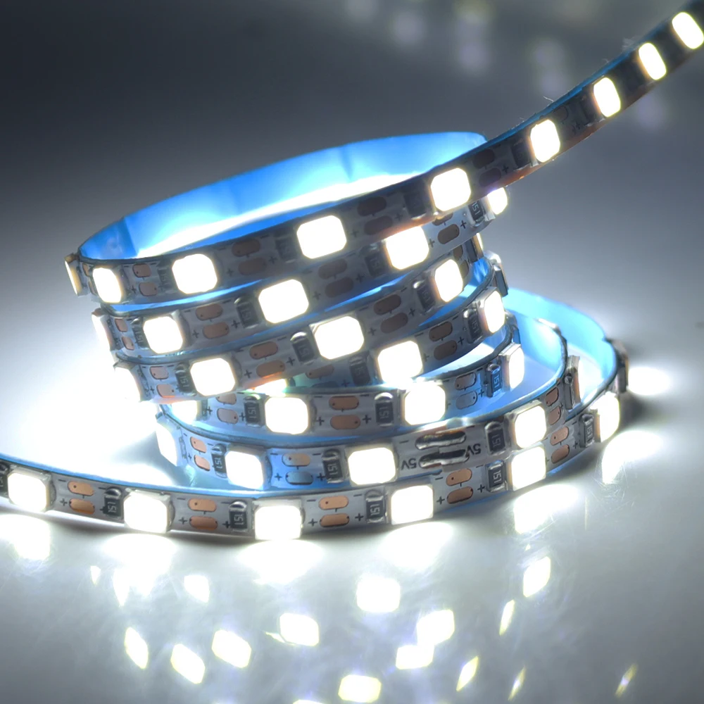 5V 3mm Width LED Strip Light SMD 2835 120LEDs/m Flexible LED Tape Ribbon Lamp White/Natural White/Warm White 0.5M 1M 2M 3M 4M 5M