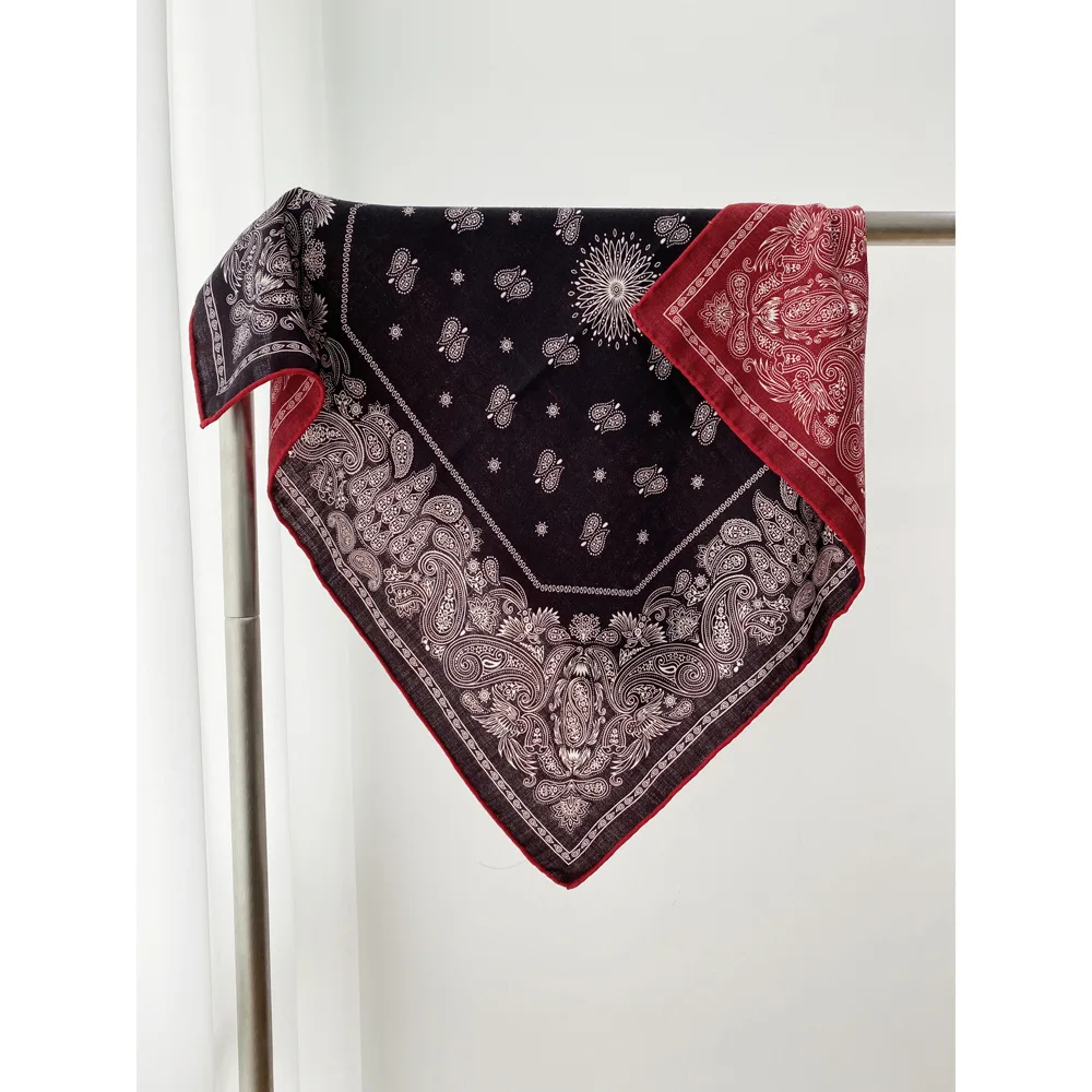 

Двусторонний шарф, шелковые шерстяные шарфы, женские роскошные маленькие шали, квадратные банданы, носовой платок для влюбленных, Рождественский подарок 65 см, 65 см