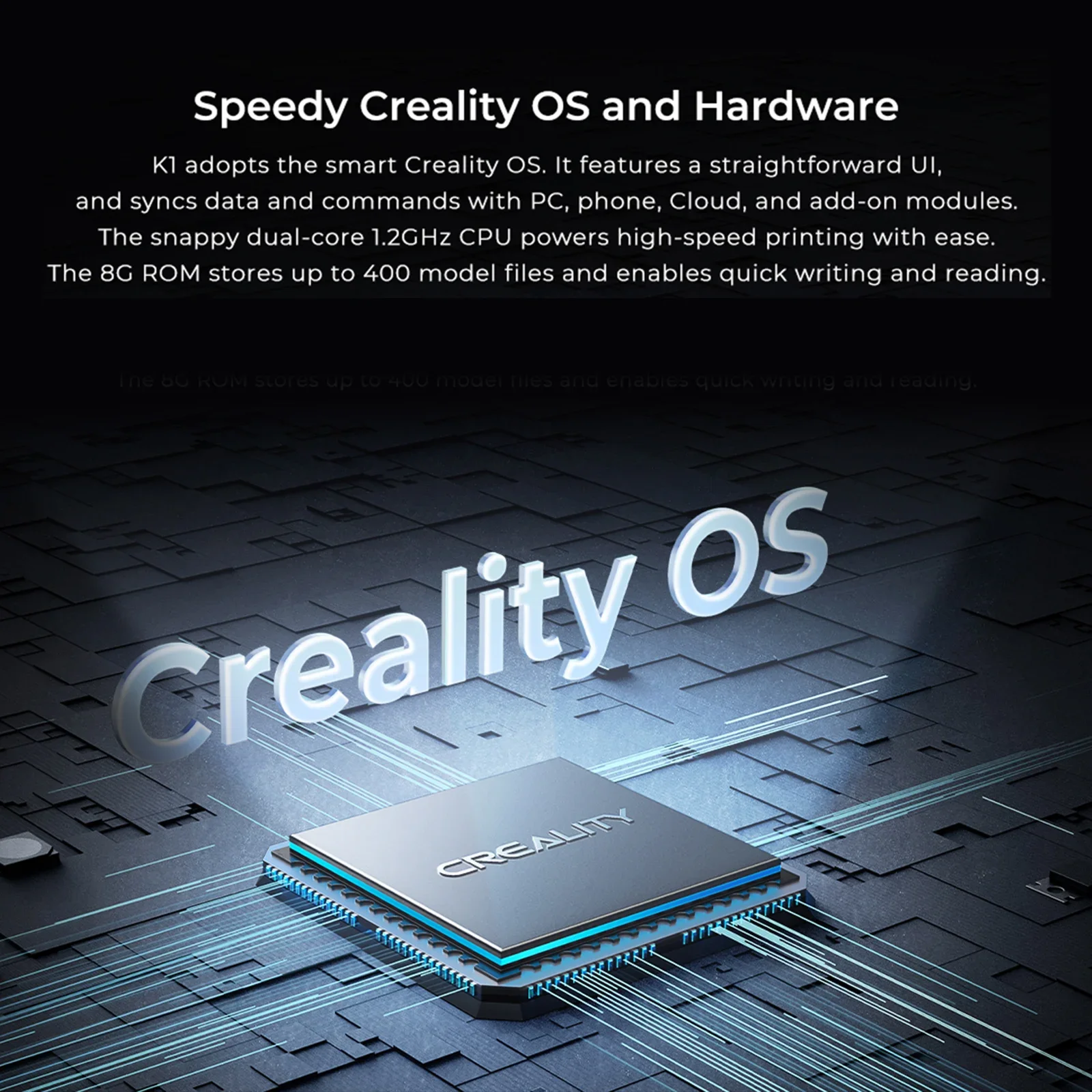 طابعات ثلاثية الأبعاد Creality K1 Max عالية السرعة للتسوية التلقائية مع شاشة لمس ملونة 4.3 بوصة وطباعة الطارد المباشر ذات التروس المزدوجة #6