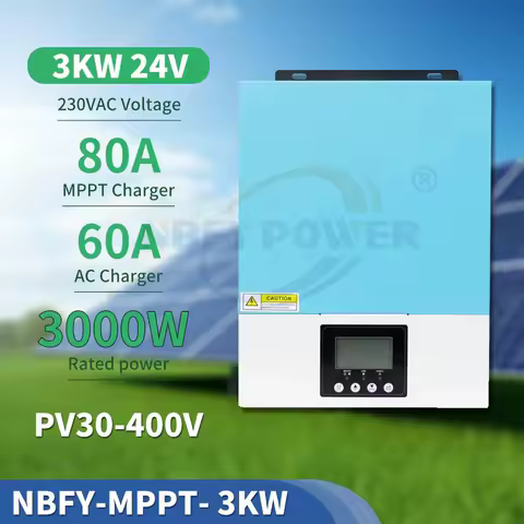 Home 3KW Pure Sine Wave Solar Inverter Hybrid Inverters With Wifi LCD 3000W 24V Output 220V 230V For On Grid Off Grid System