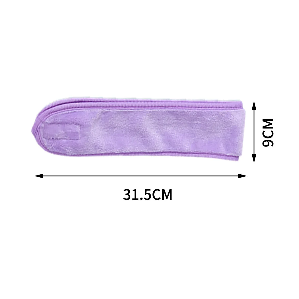 Head Bands Adjustable Wide Hairband Yoga Spa Bath Shower Makeup Wash Face Cosmetic Headband for Women Ladies Make Up Accessories