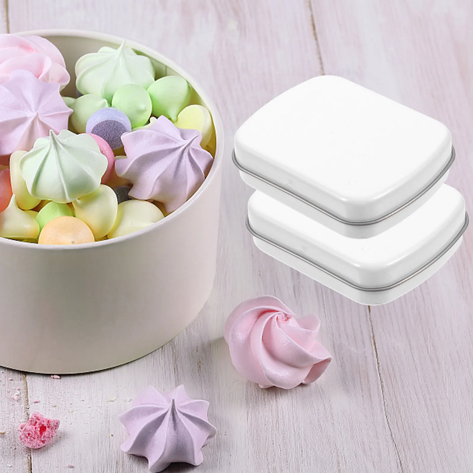 

10Pcs Mini Tin Box Portable Small Storage Case for Earrings Beads Nail Art Jewelry Candy Travel Wedding Party Favor Organizer