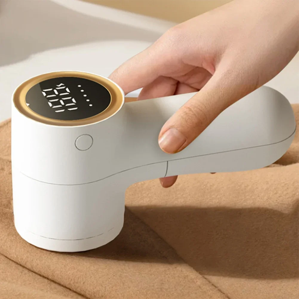 

Clothing Defuzzer Fabric Shaver For Home For Travel Digital Display Five Adjustable Settings Extra-large Lint Container
