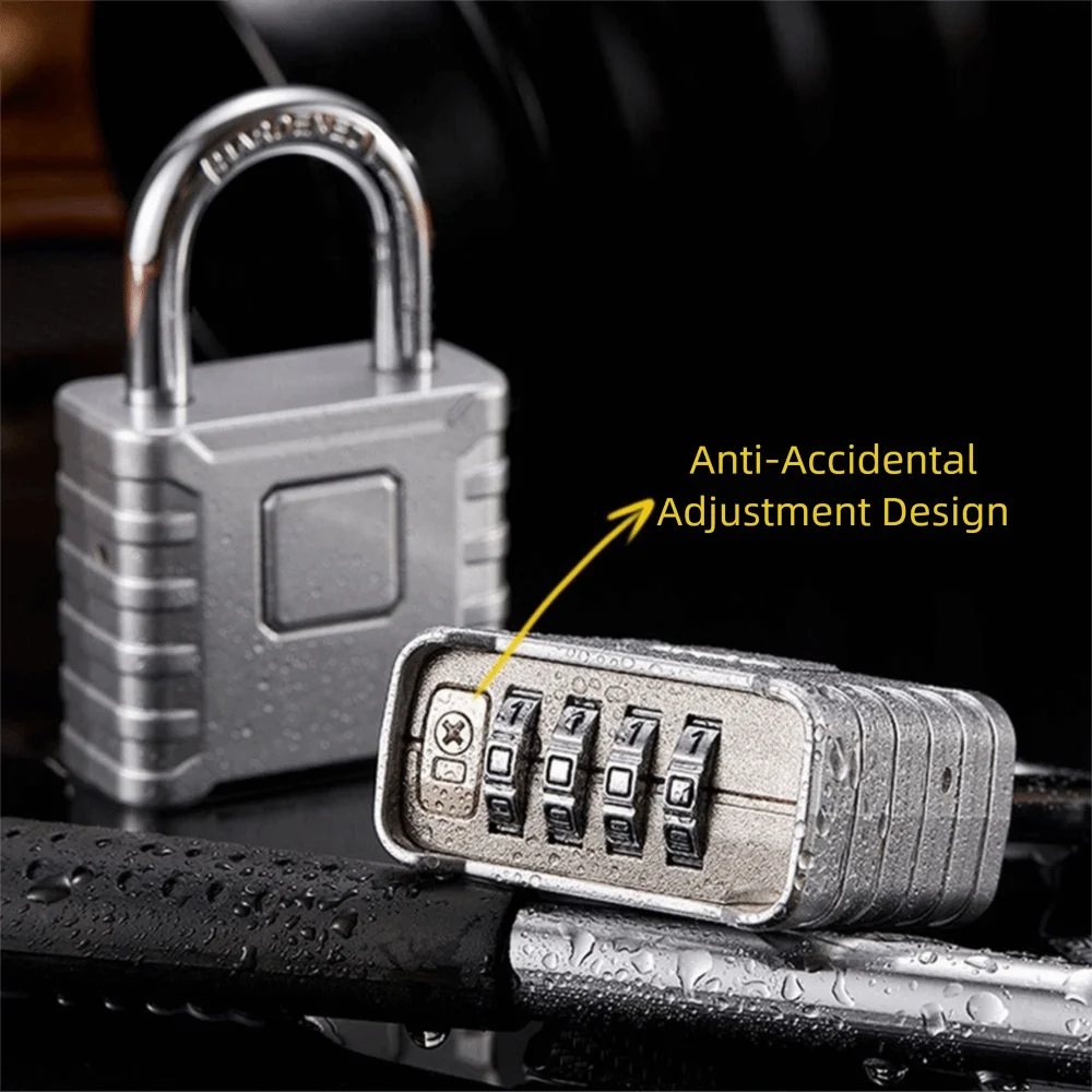 Alloy Combination Padlock Waterproof Smart Lock Password Code Locks Anti Theft Sturdy Drawer Cabinet Lock