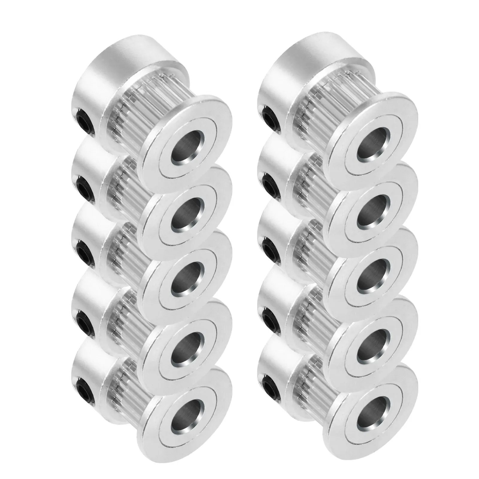 

10 Pcs Bearing 3D Printer with Wheels Heavy Duty Pulley Aluminum Mechanical Belt