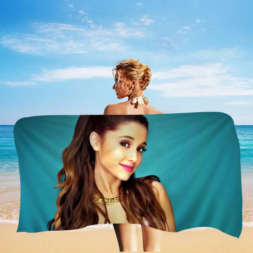 Singer Ariana Grande Microfiber Beach Towel Absorbent Quick dry Soft Yoga Swimming Resort Mountain Climbing Towel