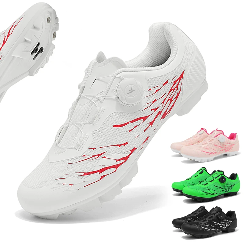 

Breathable mtb Cycling Shoes Men Mountain Footwear Racing Road Bicycle Flat Clit Sneaker Cleat Women Dirt Speed Route Biking