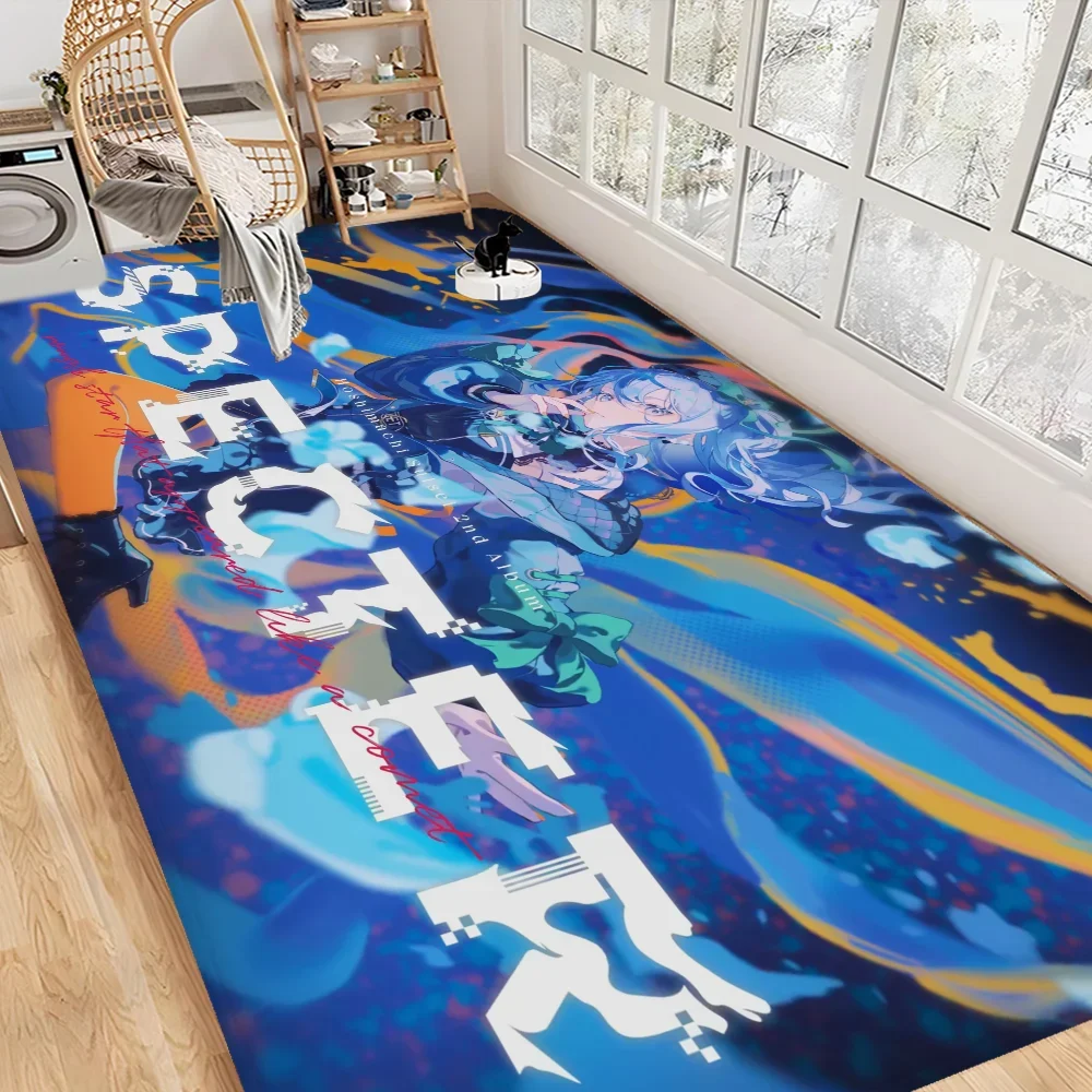 Hololives  Long Rugs Kids Room Bedroom Decoration Balcony Anti-Slip Doormat Living Room Alfombra