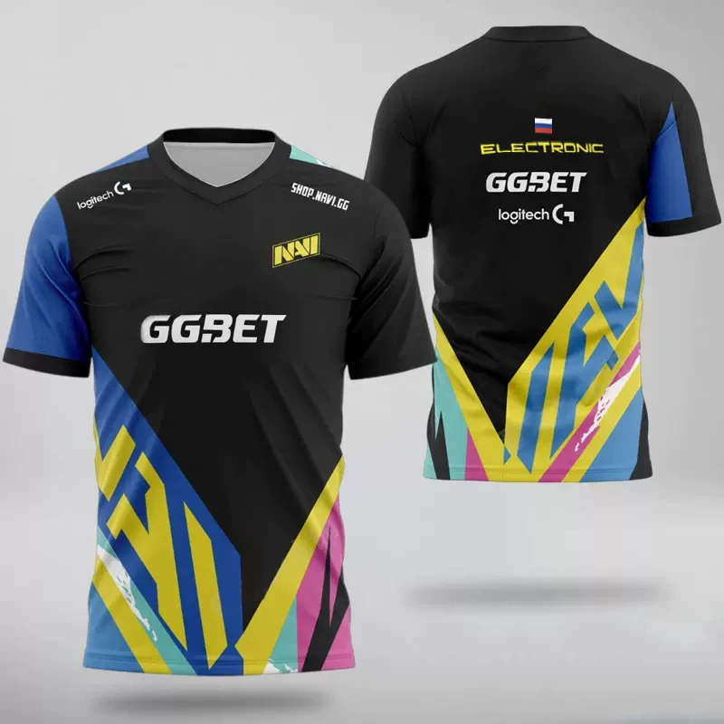 2025 Navi Esports Jerseys Team Uniform Men 3D printing T-shirt CSGO Games Contest Player Jersey Navy Champion Quick-Drying Boy