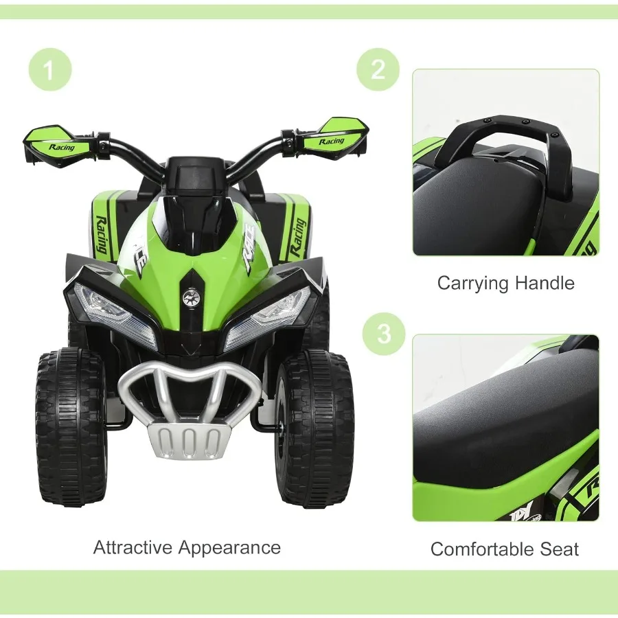 電動ではない子供用乗用玩具、プッシュカー、ライドレーサー、足で押すスライドカー、音楽とライト付き歩行ATVおもちゃ、1.5～3歳向け