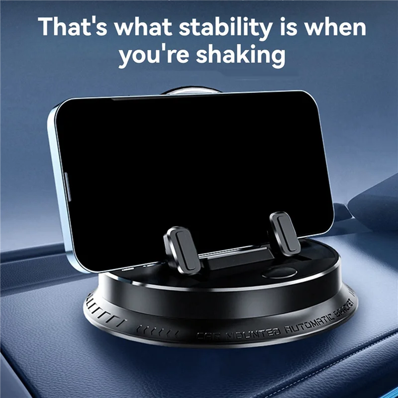 2X حامل هاتف السيارة للوحة القيادة العالمي 360 °   حامل هاتف من السيليكون قابل للدوران بيد واحدة لاستخدام السيارة